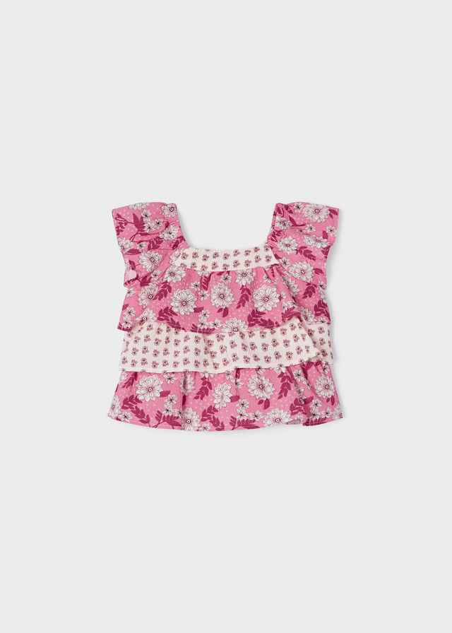 Túnica estampada combinada   