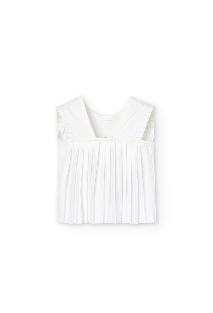 Camiseta malha para o bebé menina