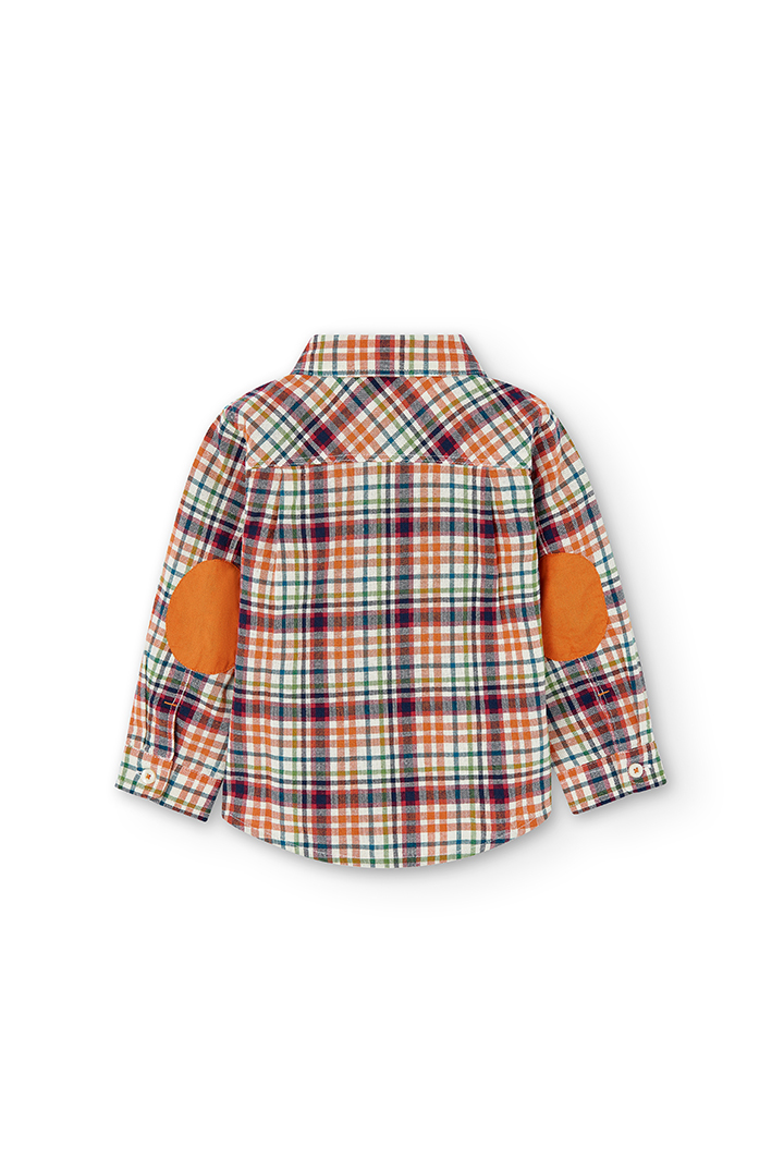 Camisa quadros do bébé