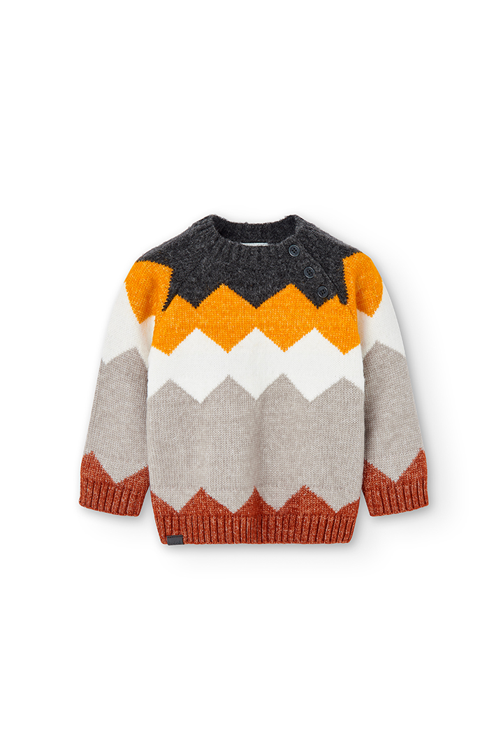 Pullover tricot para o bebé menino
