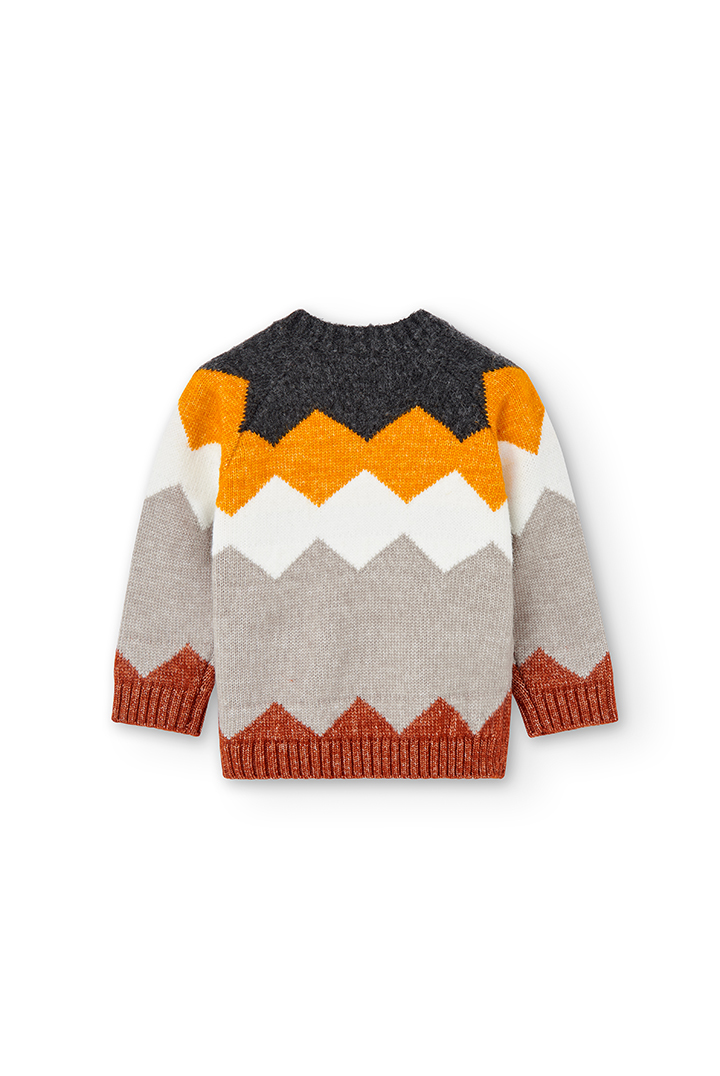 Pullover tricot para o bebé menino