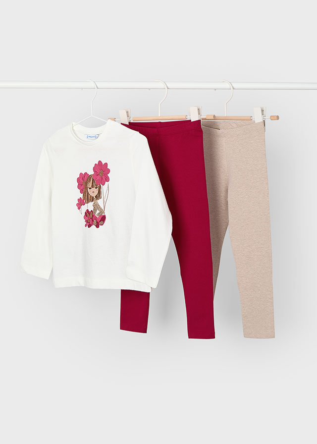Conj. leggings 2 calças      