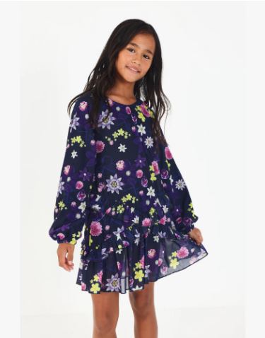 Long sleeve dress garden galactic garden