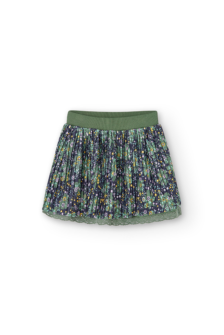Saia malha floral