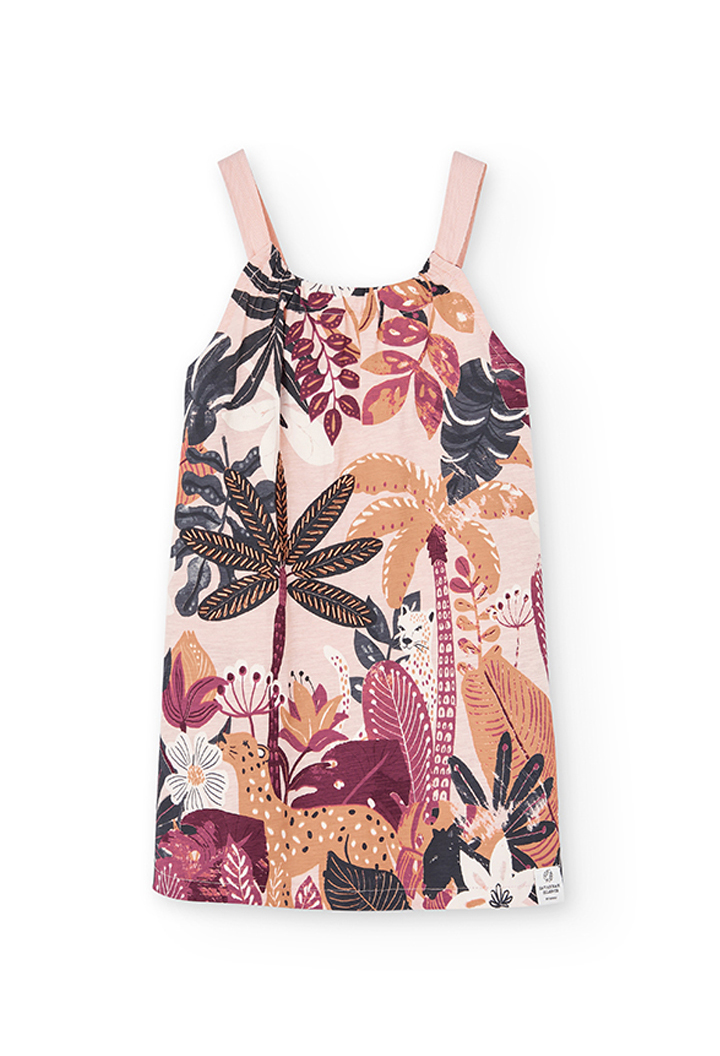 Vestido malha flame para menina