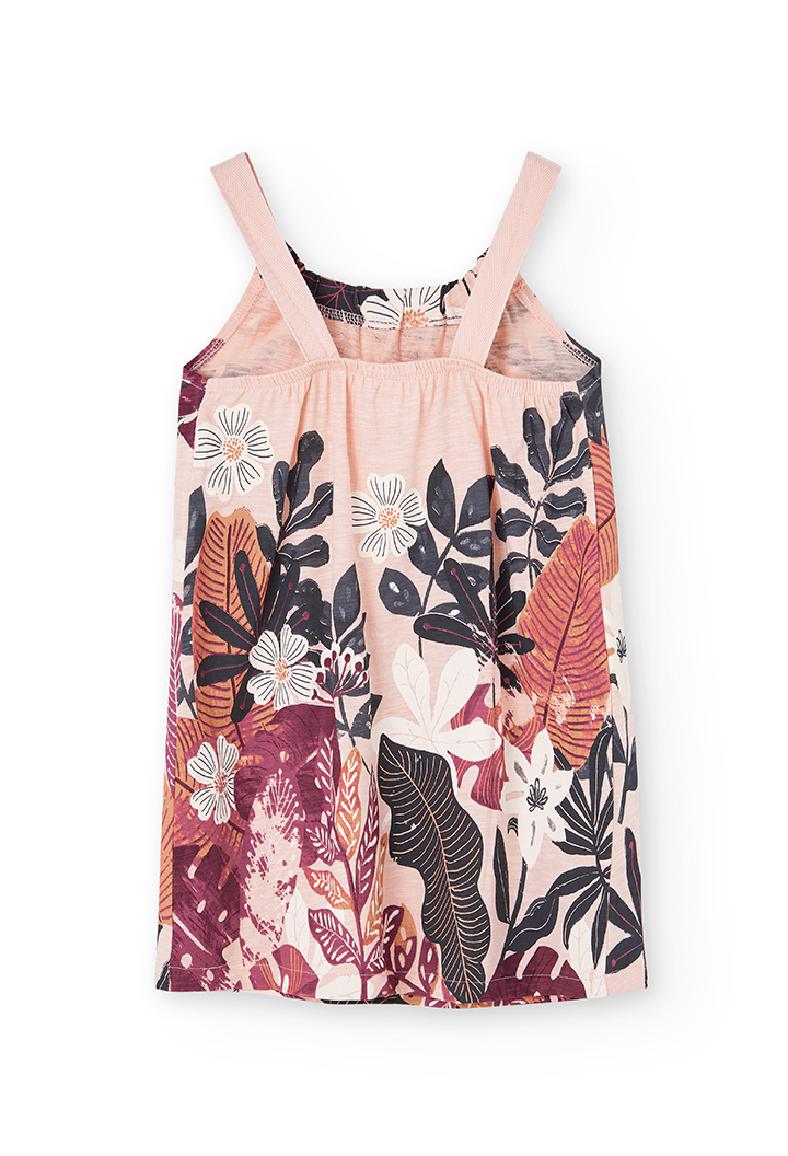 Vestido malha flame para menina