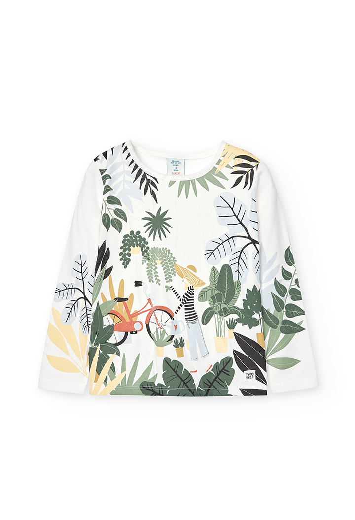Camiseta malha para menina