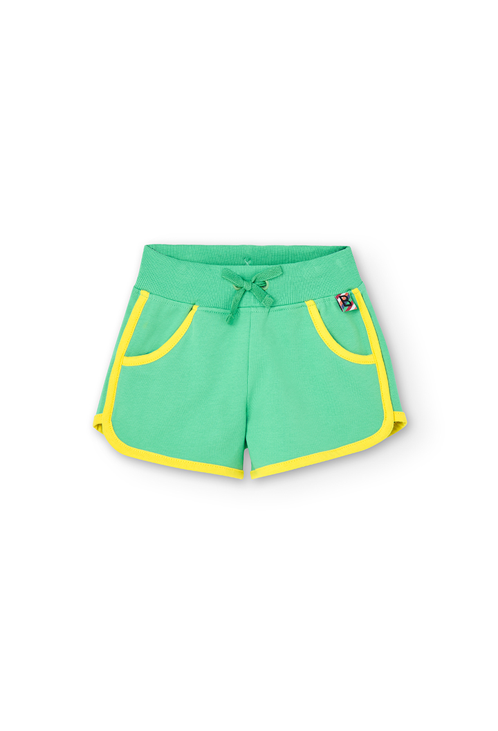 Short felpa elástica para menina