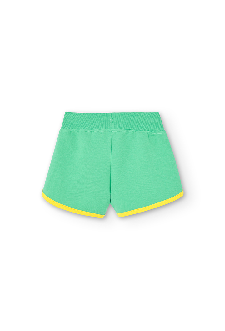 Short felpa elástica para menina