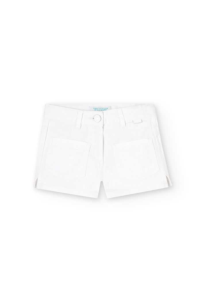 Short sarja elástica para menina