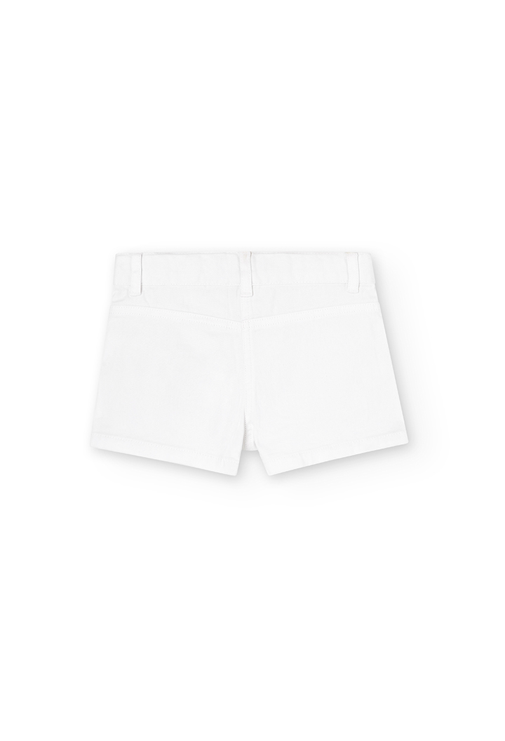 Short sarja elástica para menina