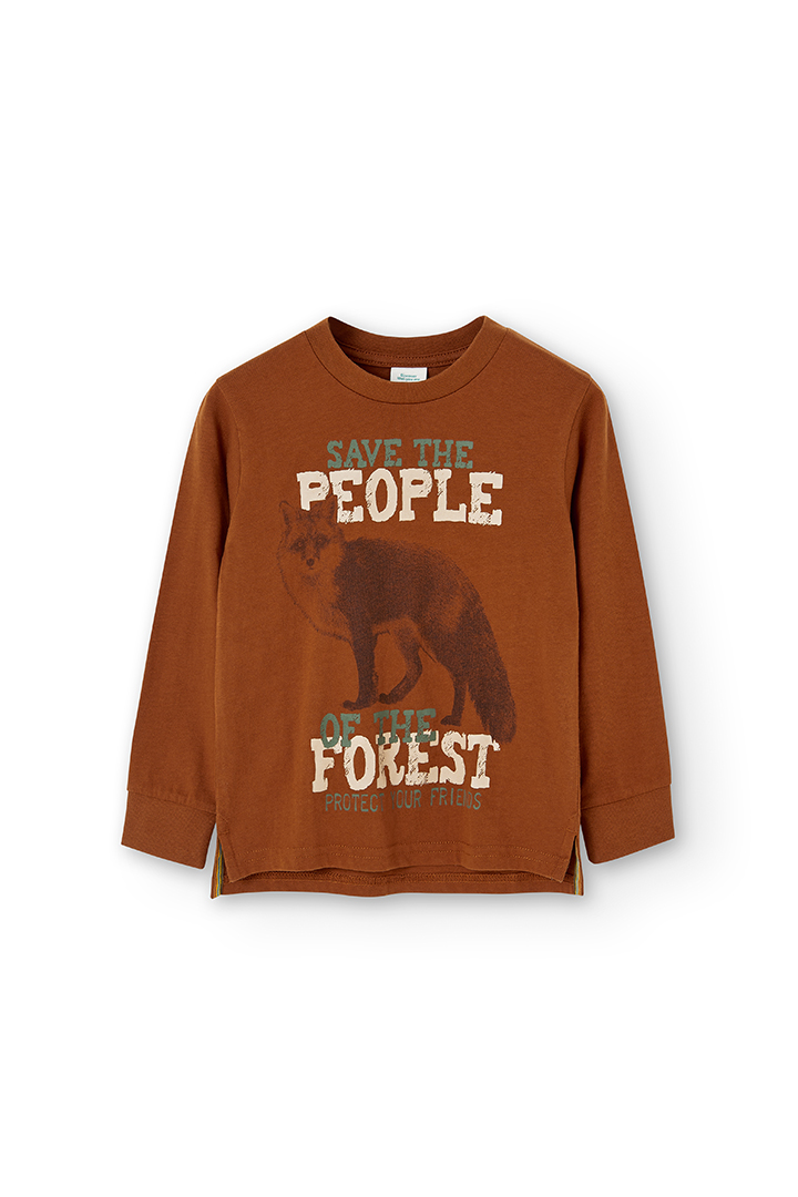 Camiseta malha matizado para menino