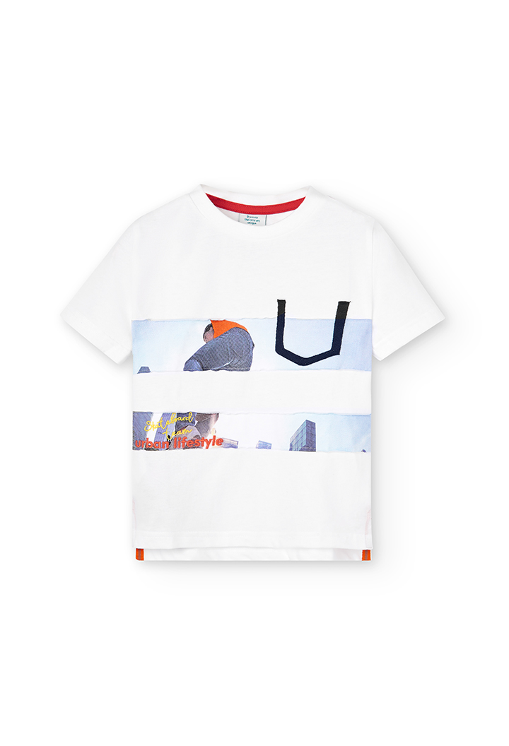 Camiseta malha para menino