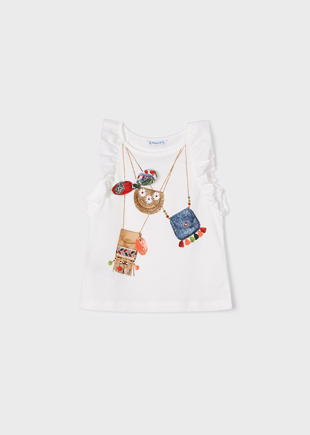 Blusa alças bolsos           