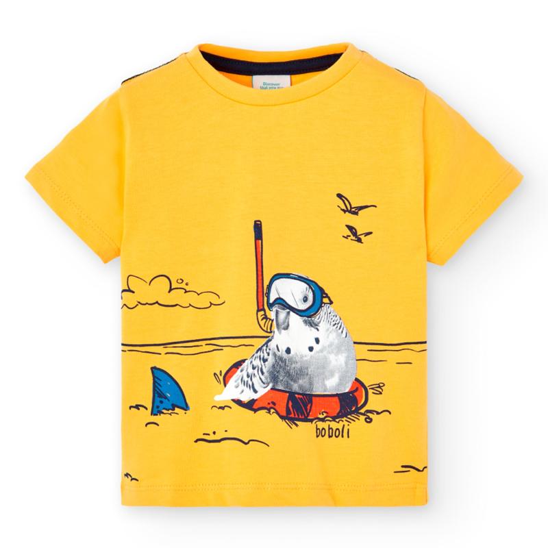 Camiseta malha para o bebé menino