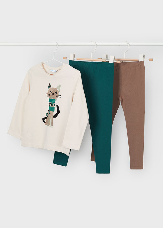 Conj. leggings 2 calças      