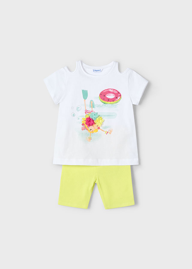 Conj. leggings ciclista 