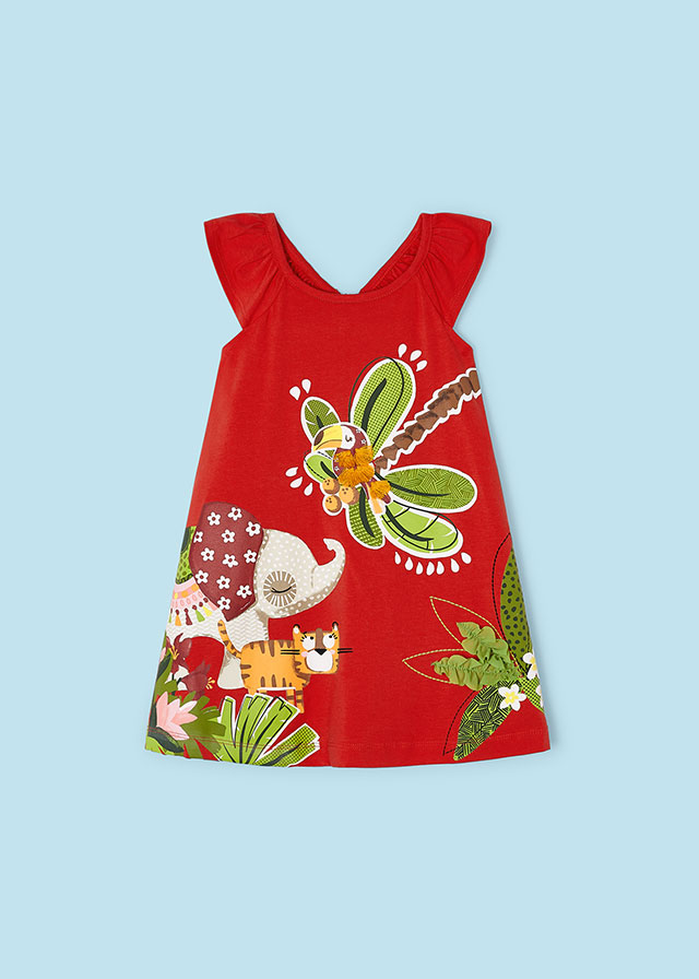 Vestido serigrafia romã           