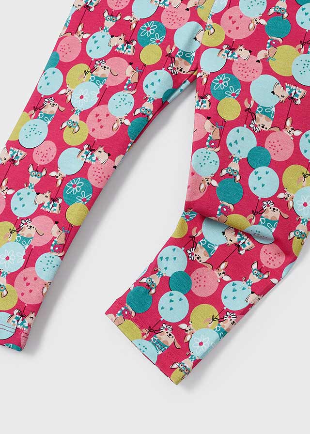 Leggings fucsia estampado                    