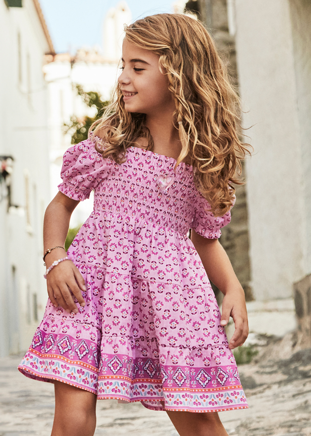 Vestido ninho de abelha      