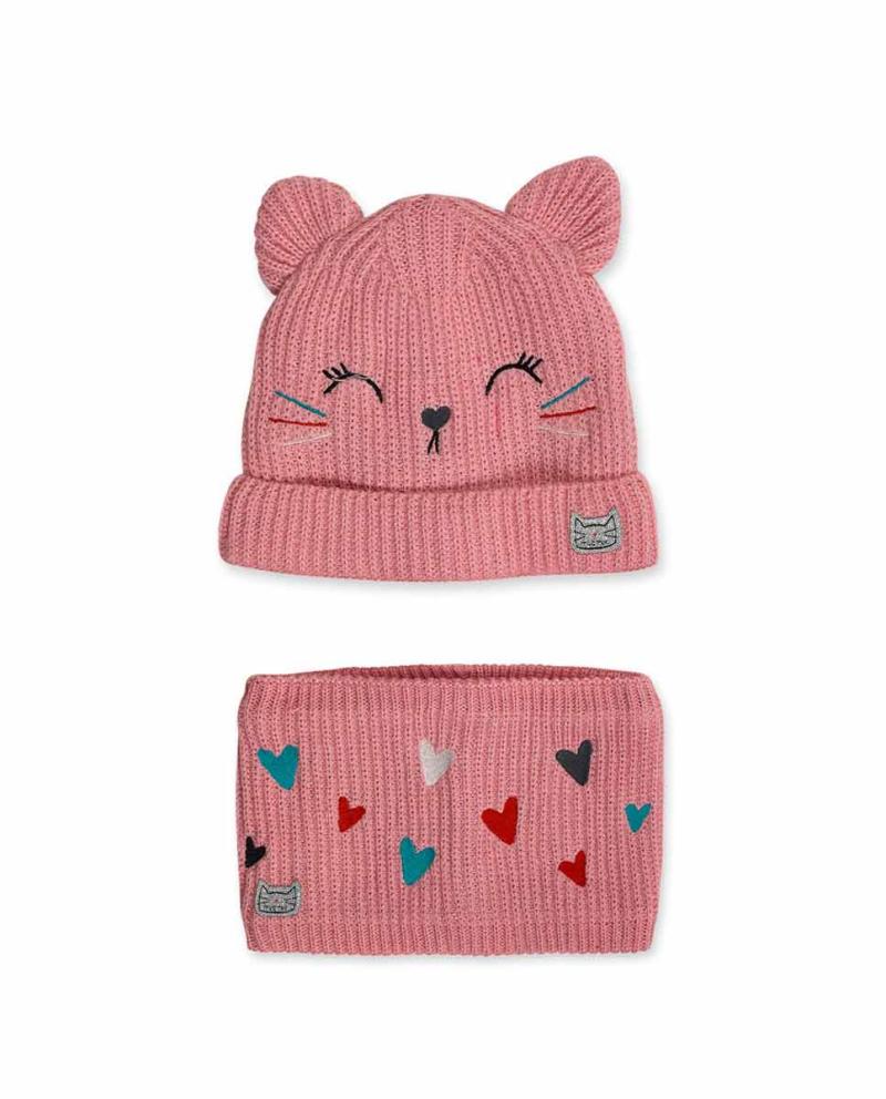 Gorro e cachecol tricot